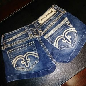 True religion jean shorts.